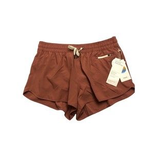 Vuori Women's Clementine 2.0 Shorts Rosewood Red Activewear Large New w/tag $58